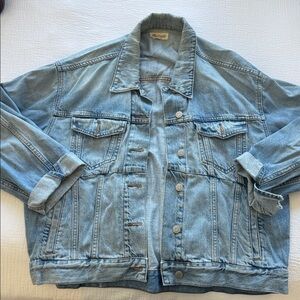 Oversize madewell jean jacket size XL